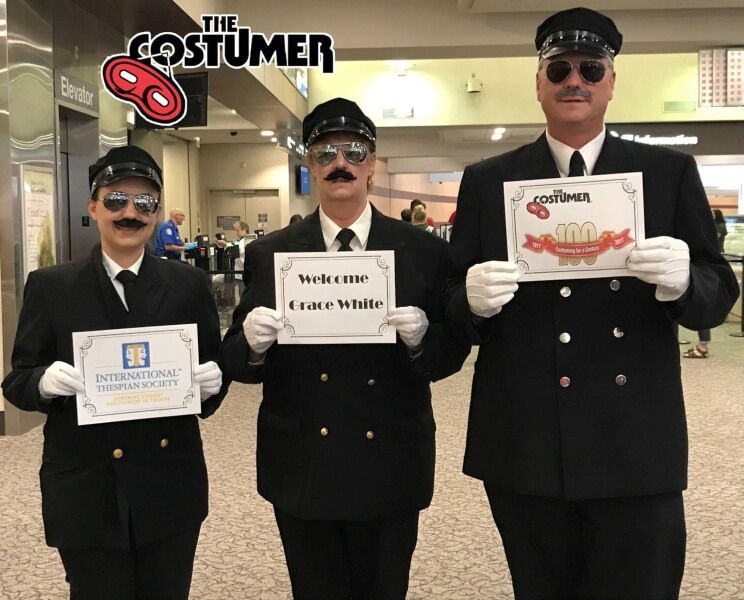 Grace White International Thespian Society Intern for The Costumer Arival at Albany International Airport 